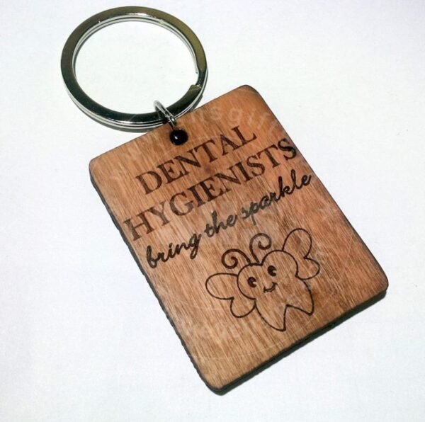 Rosewood Hygienist keychain