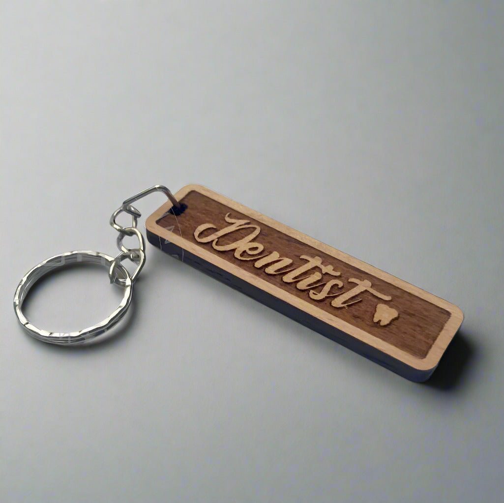 Dentist-Customized-Wooden-keychain - AM Surgicals | Dental Instruments