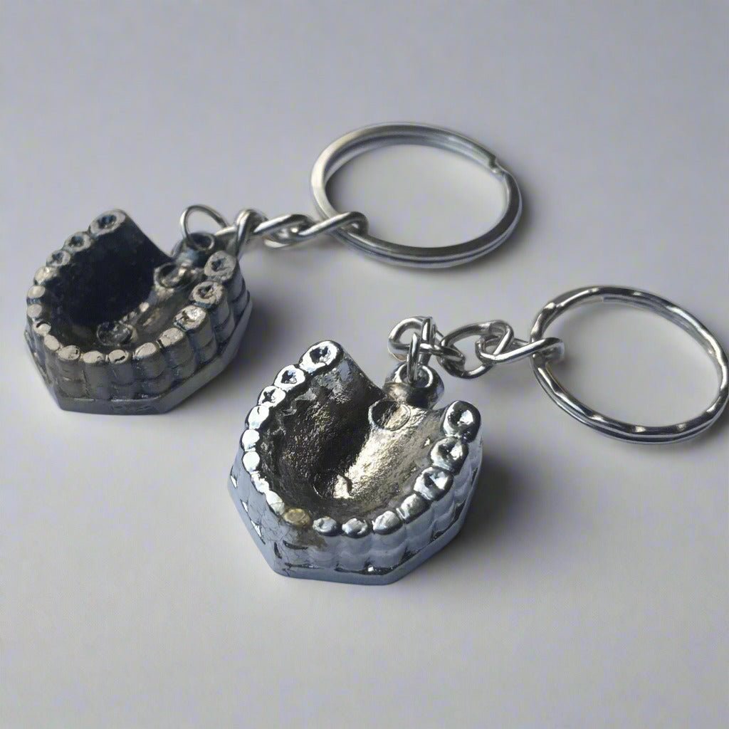 Denture_keychains_metal - AM Surgicals | Dental Instruments