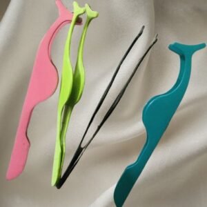 Professional Stainless Steel False Eyelash Applicator Tweezers – Precision Lash Tool