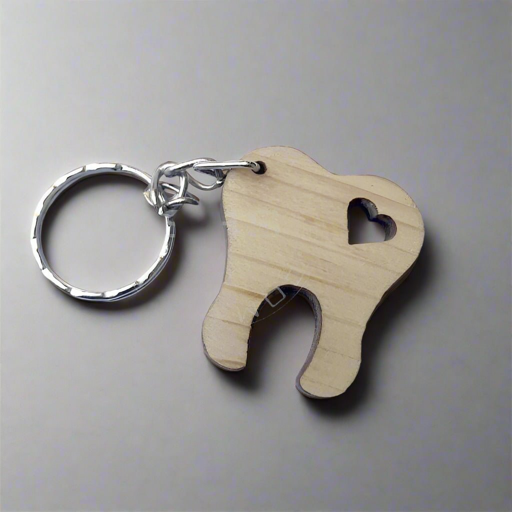 Laser-Cut-Wooden-Tooth-and-Heart-kering - AM Surgicals | Dental Instruments