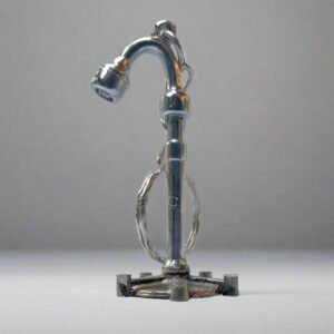 Medical Examination Light Shaped Keychain (Silver Plated Miniature)