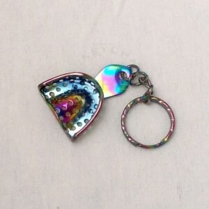 Miniature Impression Tray Keychain Plasma Coated-Stainless Steel