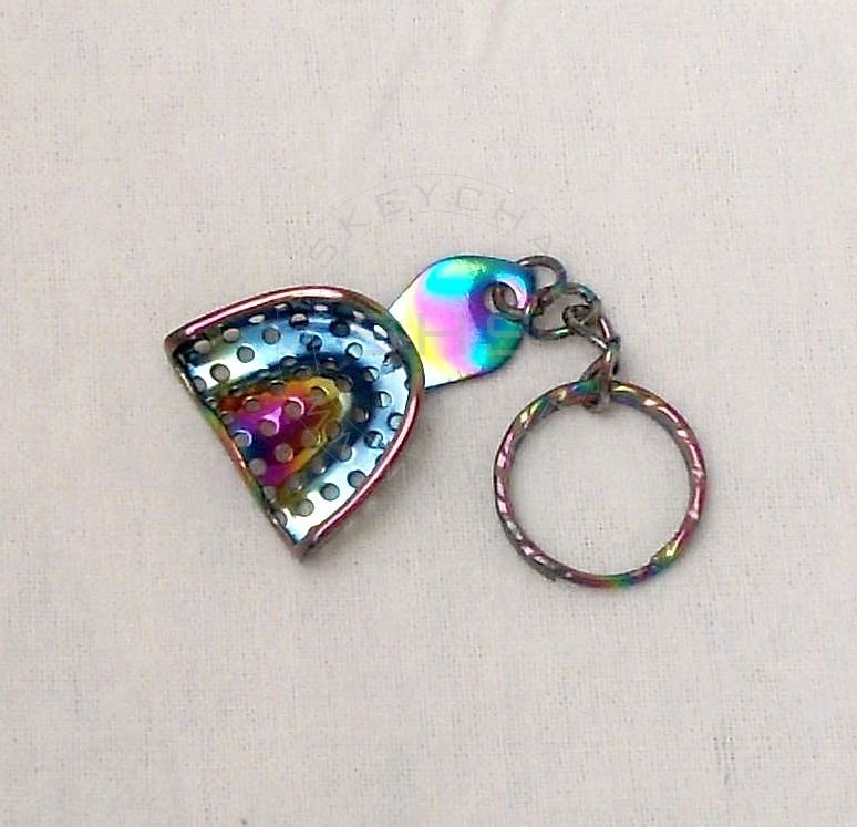 impression-tray-keychain-perforated-Plasma-stainless-steel - AM Surgicals | Dental Instruments