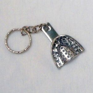 Miniature Impression Tray Keychain Perforated-Stainless Steel