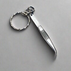 Miniature Stainless Steel Examination Tweezers keychain