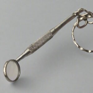 Stainless Steel Handle Dental Mirror Keychain