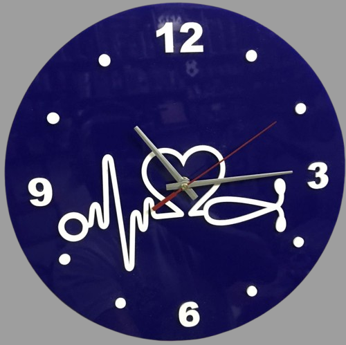 ECG Heartbeat Acrylic medical Wall Clock - AM Surgicals | Dental Instruments