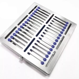15x Dental Surgical Autoclave Sterilization Cassette Box for 15 Instruments