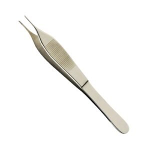 Adson Tissue Forceps, 4.75, Straight, w Tying Platform1x2 T 1.5 mm