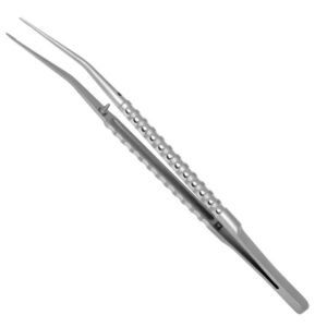 Brown Atraumatic Micro Forceps, Curved