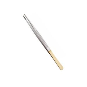 Needle Pulling Forceps, 9.5 inches Straight Tungsten Carbide Tips 2 mm